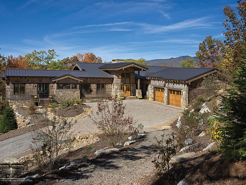 Custom Timber Frame Home Exterior