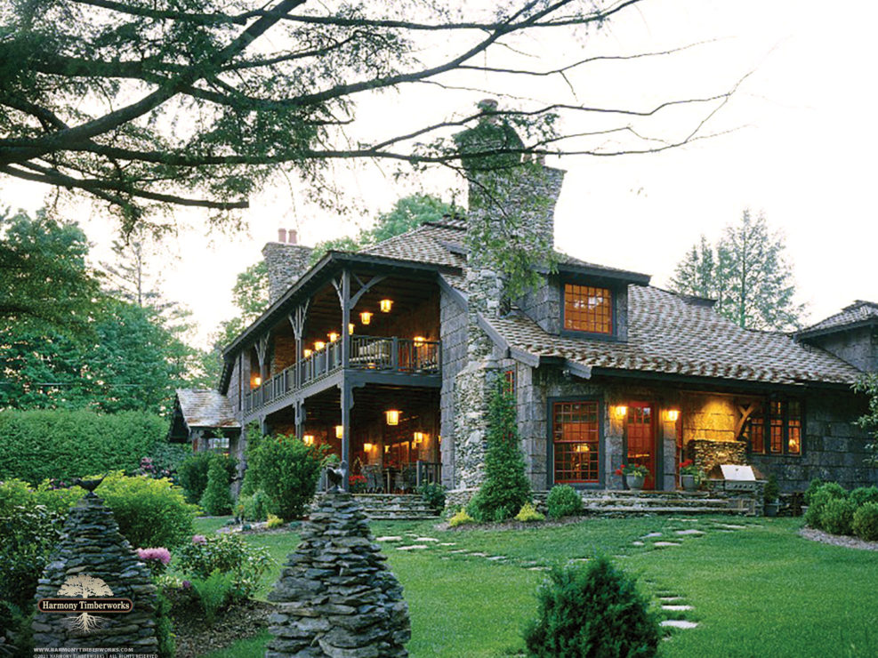 Custom Timber Frame Home Exterior