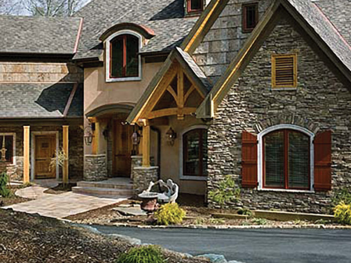 Custom Timber Frame Home Exterior