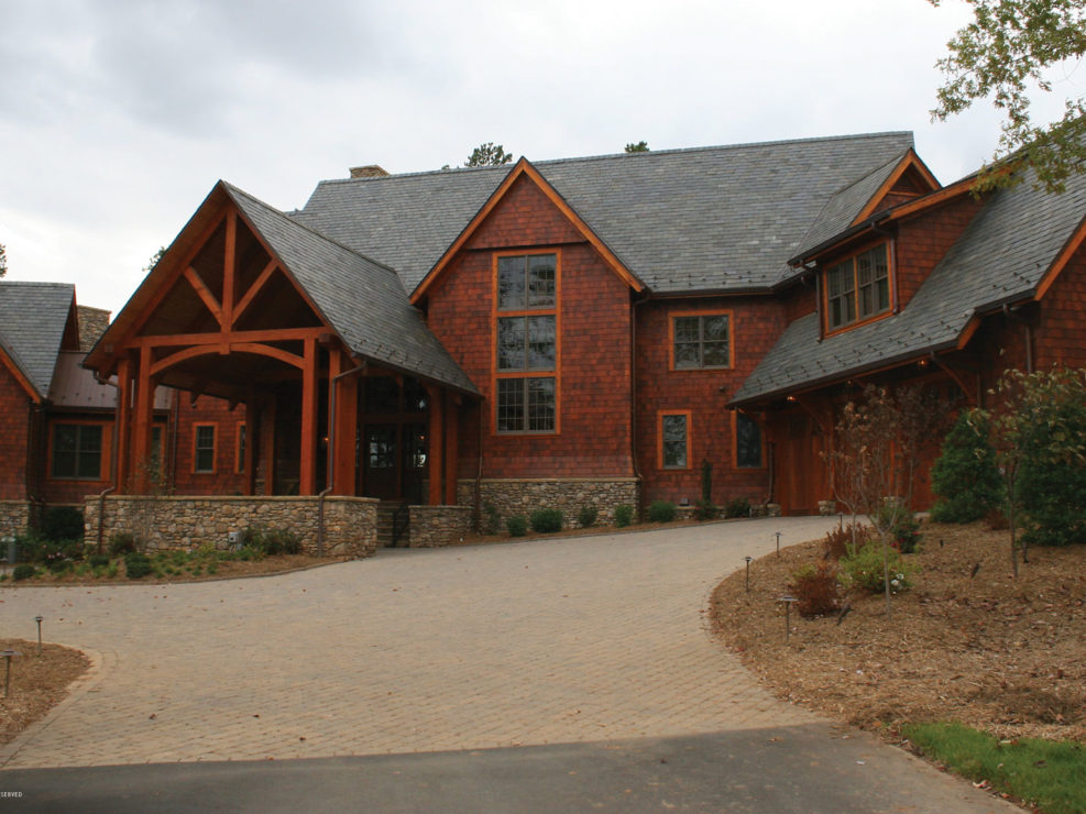 Custom Timber Frame Home Exterior