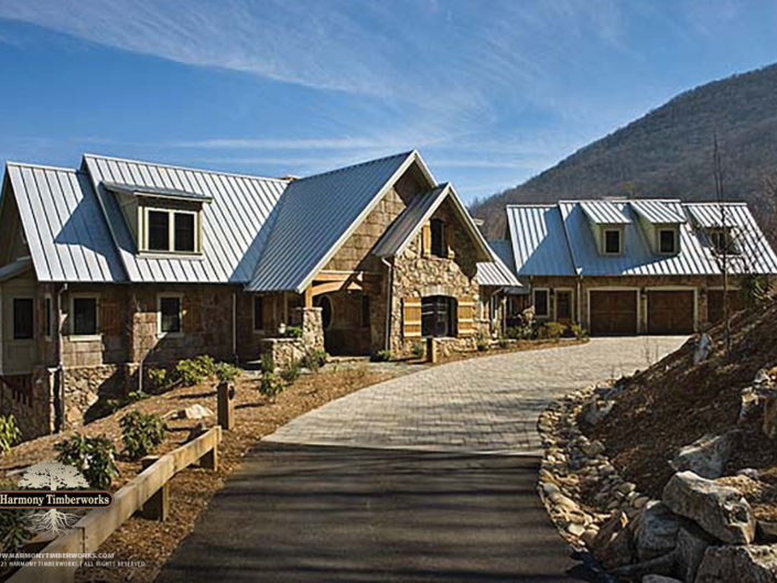 Custom Timber Frame Home Exterior