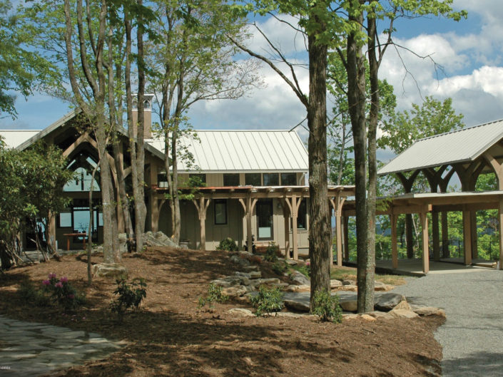 Custom Luxury Timber Frame Home Exterior