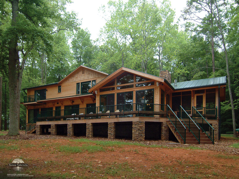 Custom Timber Frame Home Exterior