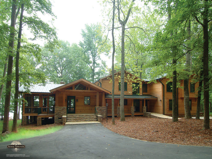 Custom Timber Frame Home Exterior