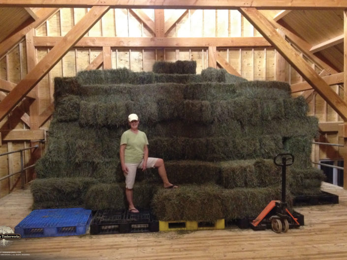 Timber Frame Barn Hay Loft