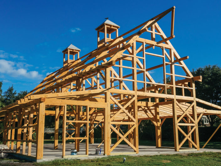 Timber Frame Barn Construction