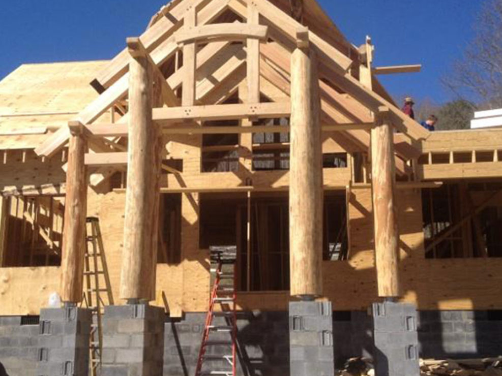 Real Estate Office Cypress Timber Frame Construction