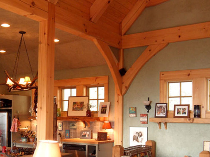 Timber Frame Home Great Room