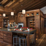 Luxury Custom Home Kitchen Timber Frame Ceiling