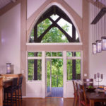 Timber Frame Dining Room and Covered Porch - Scissor Truss