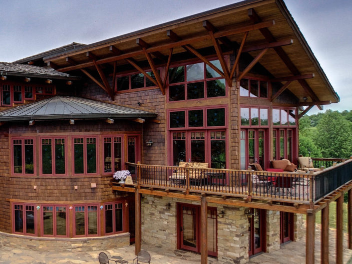 Custom Timber Frame Home Exterior