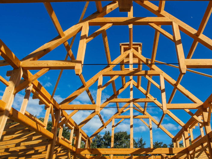 Timber Frame Barn Construction