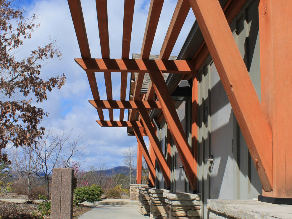 Commercial Development Timber Frame Building Awning