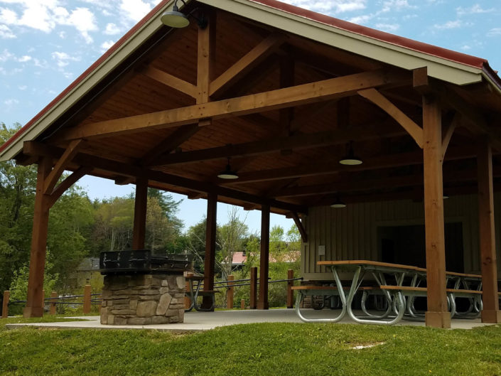 Timber Frame Park Picnic Shelter