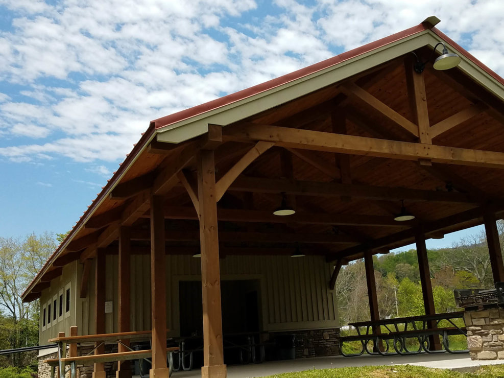 Timber Frame Park Picnic Shelter