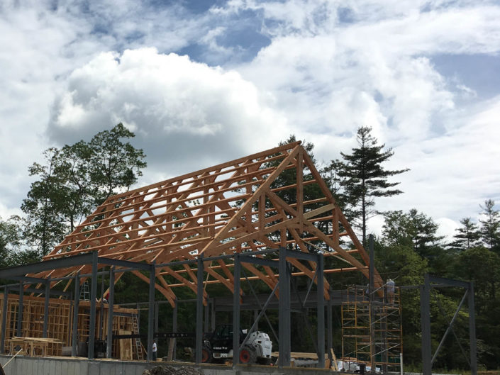 Timber Frame Barn Construction