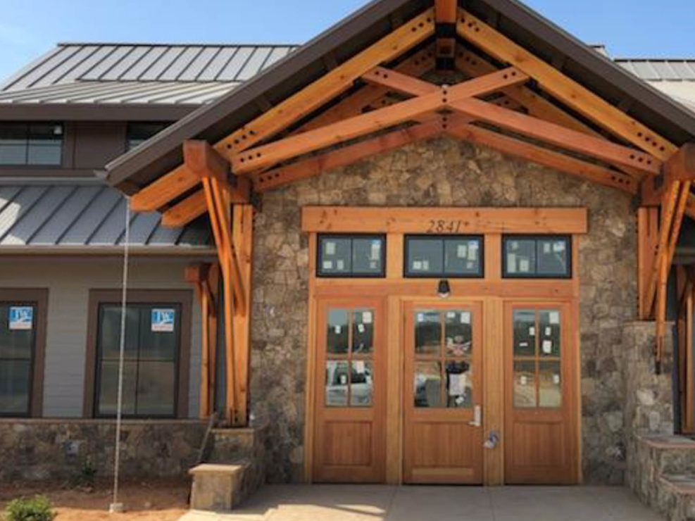 Timber Frame Home Entryway