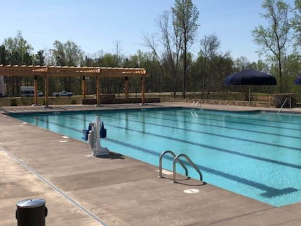 Poolside Timber Frame Shade Trellis Structure