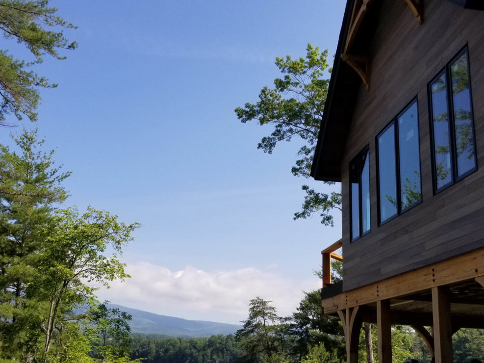 Timber Frame Lakeside Residence