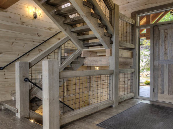 Timber Frame Entryway Interior