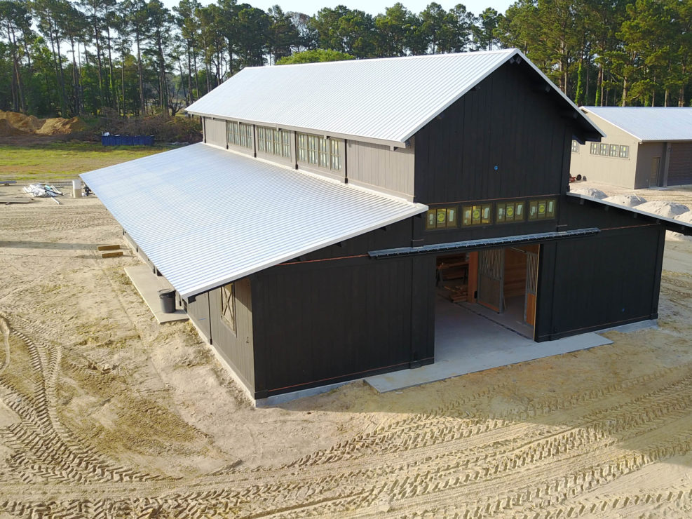 Timber Frame Horse Barn Construction