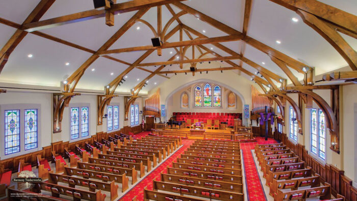 Church Timber Frame Ceiling Project