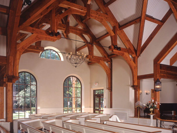 Wesley Timber Frame Church Sanctuary Ceiling