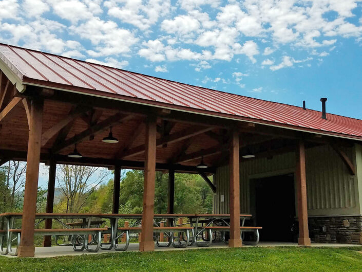 Timber Frame Park Picnic Pavilion