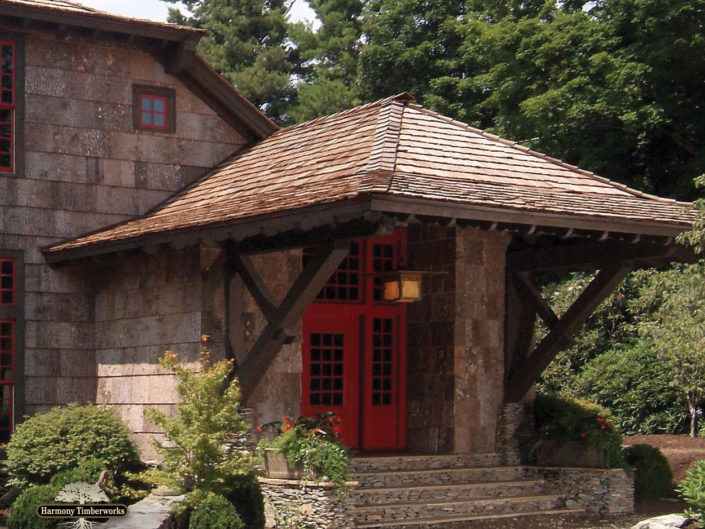 Timber Frame Entryway