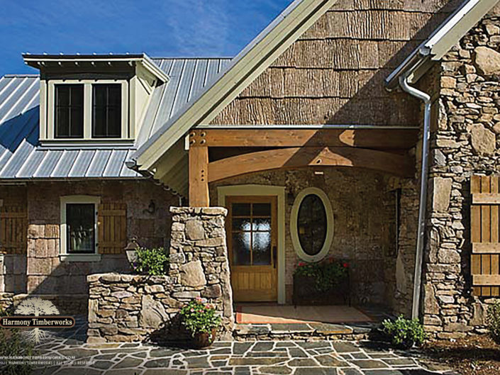 Timber Frame Entryway