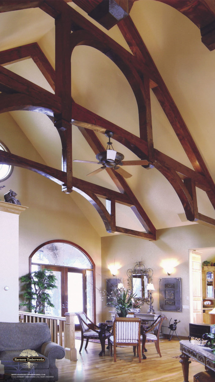 Hammerbeam Timber Frame Truss Living Room Ceiling