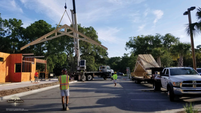 Scissors Truss Starbucks Construction