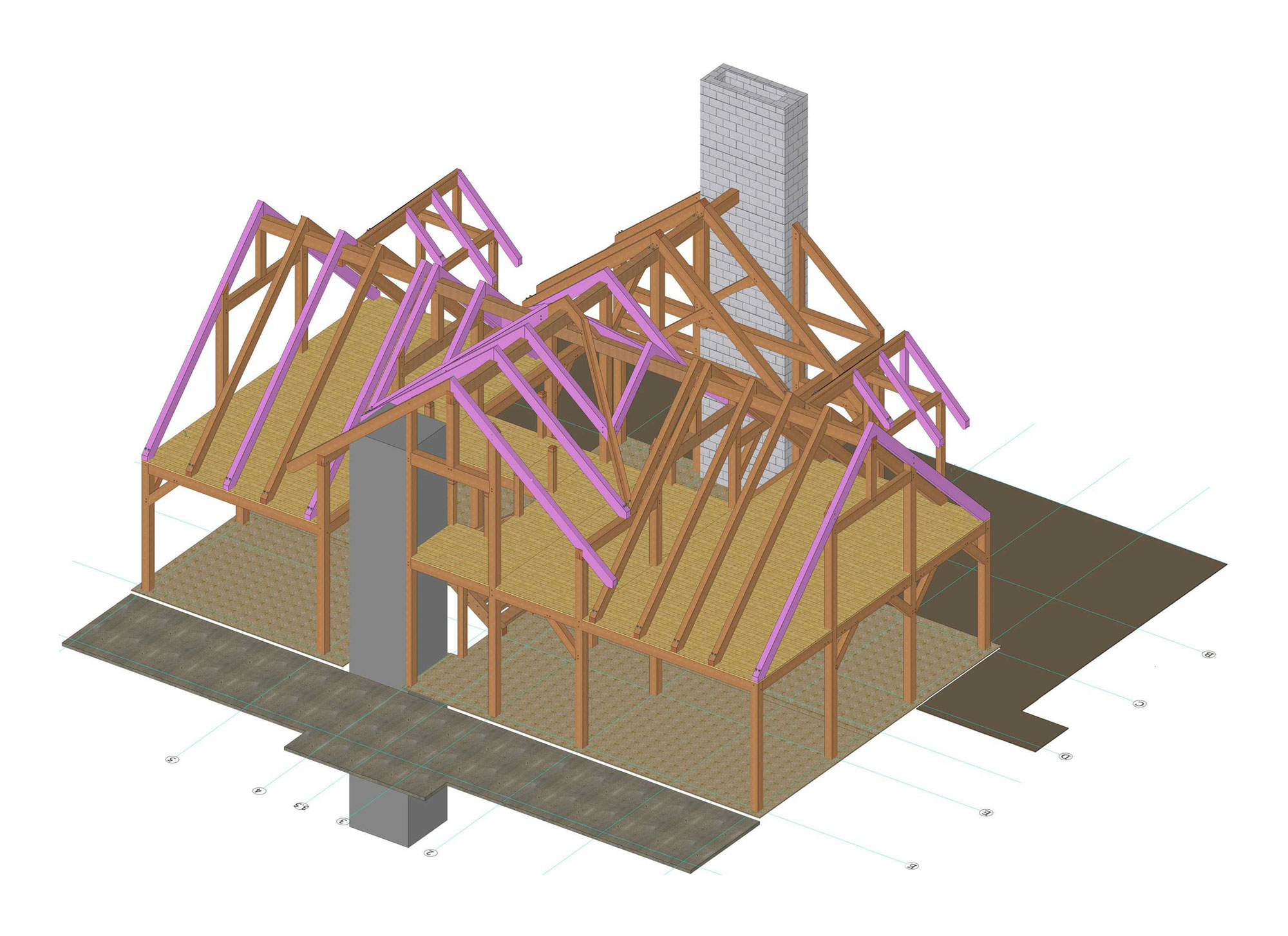 Sequence 6: All other Common Rafters are installed.