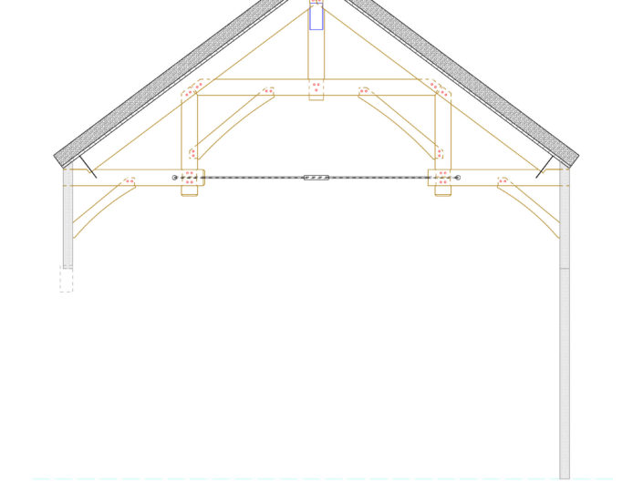 Pickens Residence Truss 2 & 3 Elevation