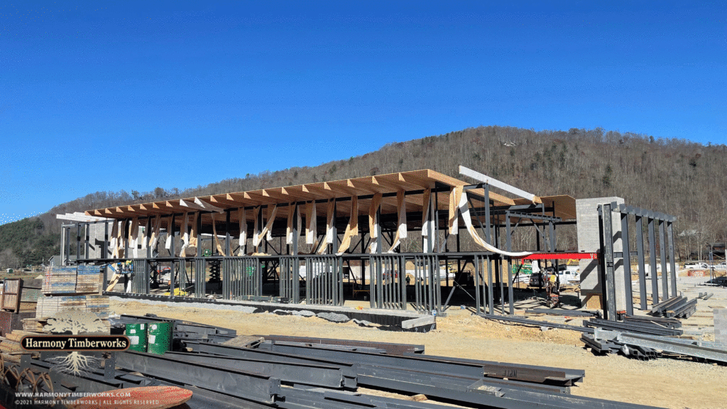 timber frame roof
